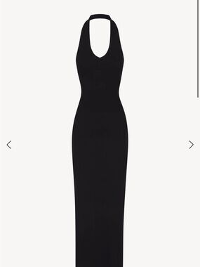 Eterne - Halter Maxi Dress in Black - Size: XS